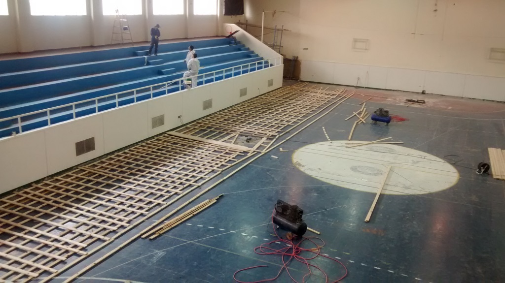 Concretan obras en gimnasios municipales
