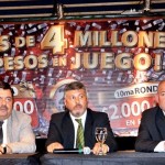 Autoridades de Lotería del Chubut en el lanzamiento del Telebingo Súper Extraordinario