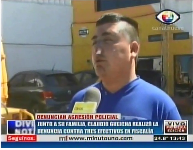 Uno de los detenidos en Palazzo denunció haber sido golpeado por policías