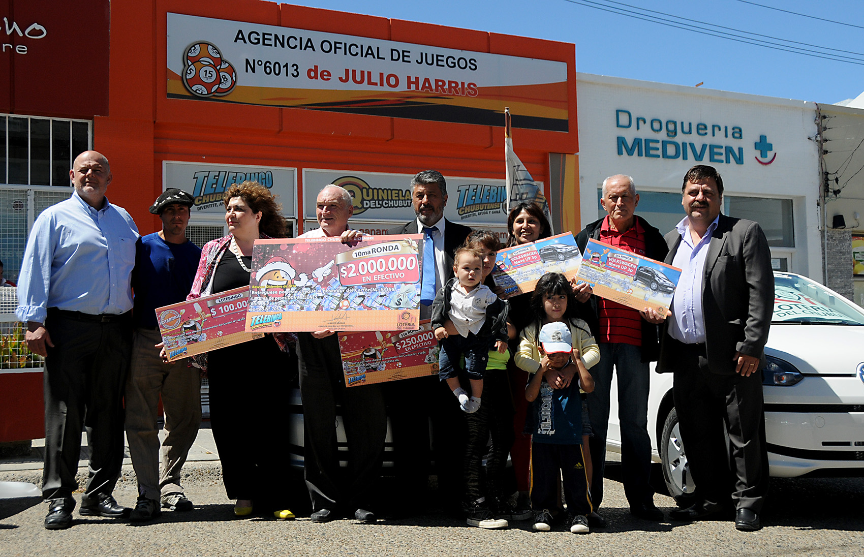Lotería del Chubut entregó 2 millones de pesos a un vecino de Comodoro