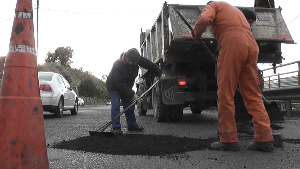 Retoman la repavimentación de Av. Yrigoyen