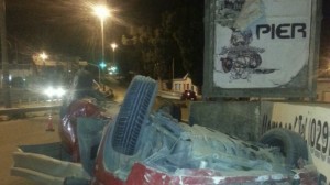 conductora ebria km3 vuelco