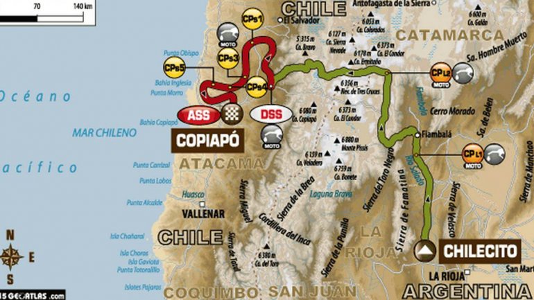 Dakar, día 4: subiendo hasta los 4.000 metros