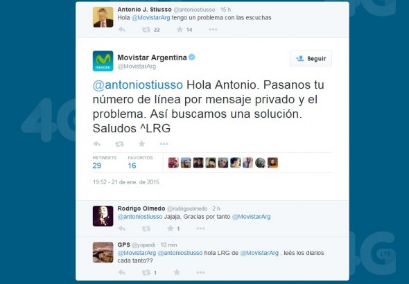 Un ‘fake’ de Stiusso en Twitter recibió una insólita respuesta de Movistar