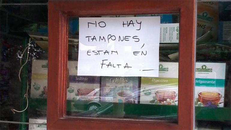 Ya tiene fecha el regreso de los tampones al país