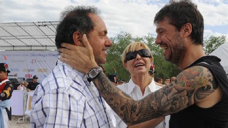 Scioli se muestra con Tinelli en el inicio del año electoral