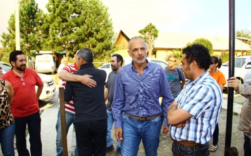 Buzzi recibe a Aníbal Fernández en Cholila