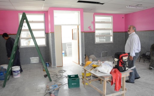 Zárate supervisó obras de infraestructura escolar