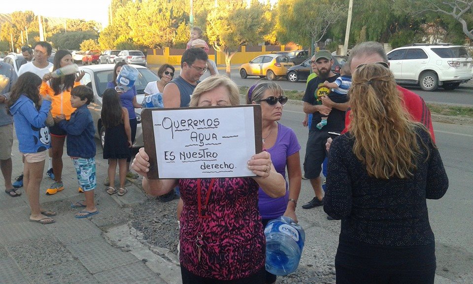 Rada Tilly, sin agua desde la noche del miércoles