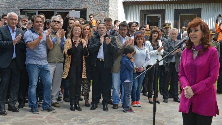 Cristina inauguró el Anfiteatro de Calafate