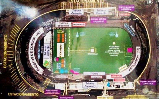 Diagraman amplio operativo de seguridad por los festejos