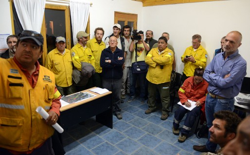 El gabinete provincial trabaja en Cholila