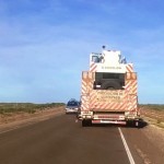 Camion varado en Ruta 3