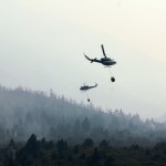 Combate incendio Cholila helibaldes