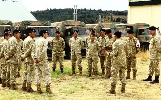 El Ejército envió personal y equipos a Cholila para combatir el fuego