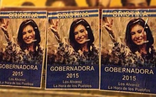 Aparecieron afiches que postulan a la Presidente en Provincia