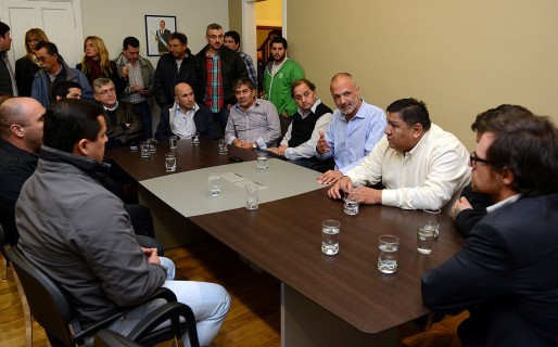 Buzzi destacó la voluntad de trabajo y cooperación de los gremios