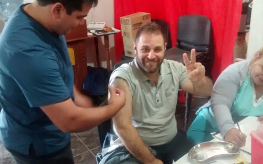 Glinski y su equipo promocionan el cuidado de la salud