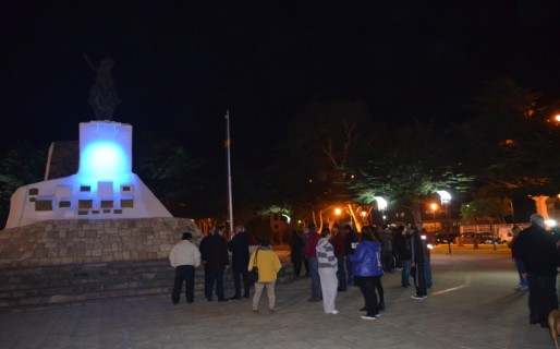 Quedó inaugurada la nueva luminaria en Plaza San Martín