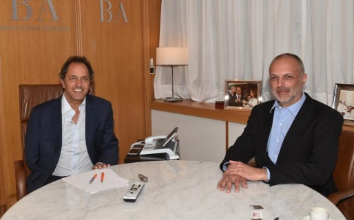 Buzzi se reúne con Scioli en La Plata
