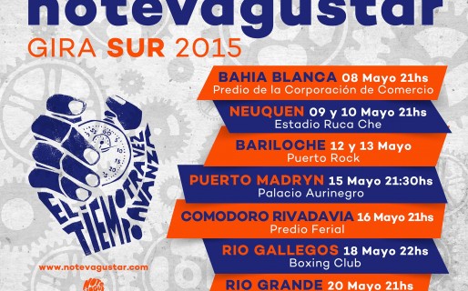 NTVG tocará Comodoro en su Gira Sur 2015