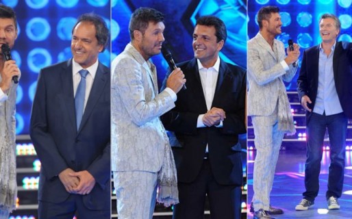 Scioli, Macri y Massa estuvieron en la vuelta de Tinelli a la TV