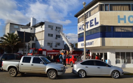 Siniestro en un hotel motivó gran despliegue de Bomberos