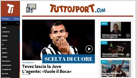 En Italia dan por hecho lo de Tevez a Boca