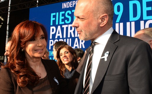 Buzzi acompañó a Cristina y Scioli en el Día de la Independencia
