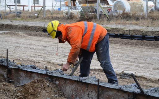 Avanza la obra de pavimentación en Barrio Industrial