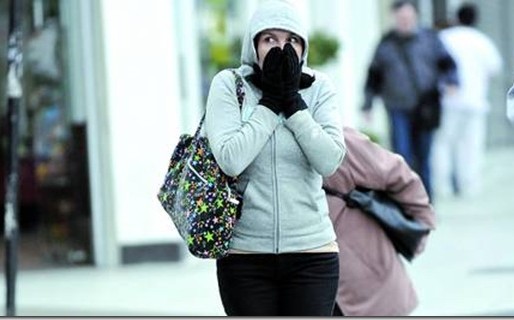 La sensación térmica llegó a -4,8 grados