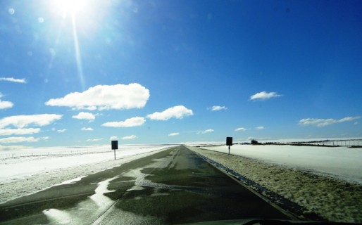 Piden extrema precaución por hielo en las rutas