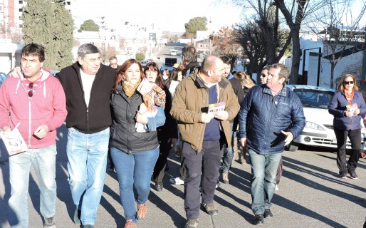 Cimadevilla recorrió las calles de Trelew