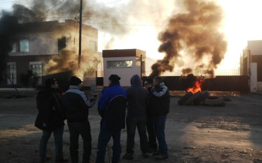 Quema de cubiertas en Alberto Rosas