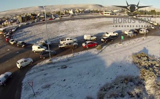 Mirá el video de cómo colapsó el tránsito a las 8 AM