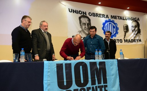 Fuerte apoyo de la UOM a Martín Buzzi