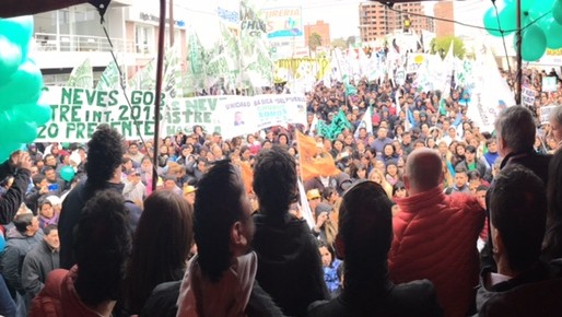Das Neves tuvo un cierre multitudinario en Madryn