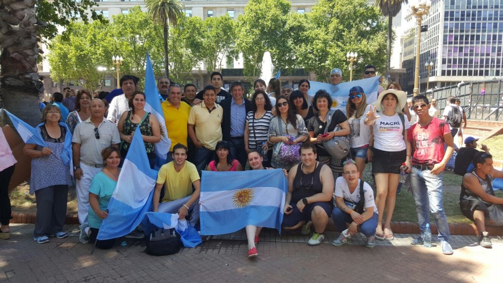 En la Plaza de Mayo
