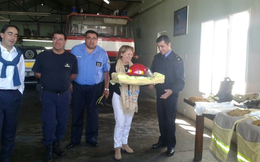 PAE entregó equipamiento a Bomberos de Caleta Olivia