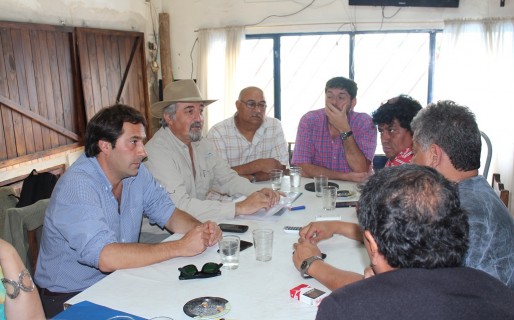 Luque visitó obras en el club Jorge Newbery