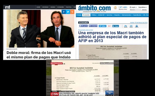 Los medios de Cristóbal apuntan a una empresa del grupo Macri