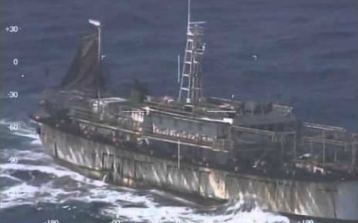 Prefectura hundió un pesquero chino