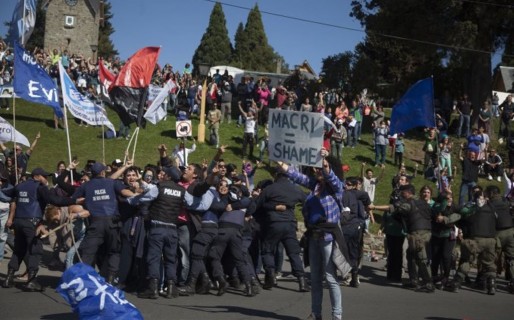 «Escracharon» a Obama en Bariloche