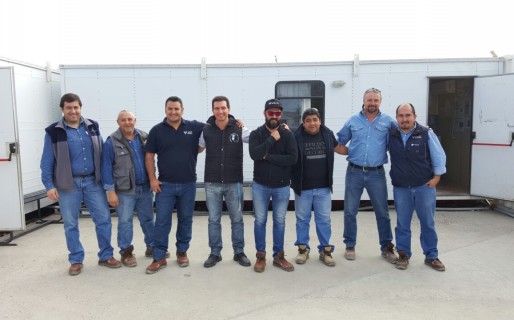 Jerárquicos visitaron a Afiliados en Valle Hermoso