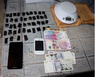 Golpe antinarco: Tres detenidos con un kilo de drogas