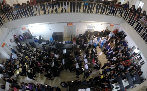 En el día del himno se entonaron sus estrofas en el Municipio