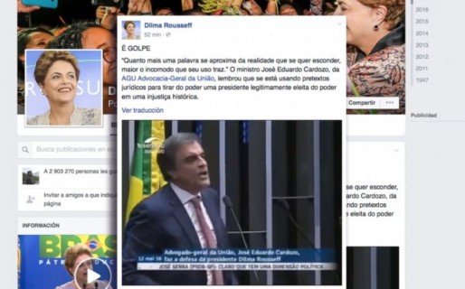 Rousseff: «Se usan pretextos jurídicos para sacar a una Presidente legítima»