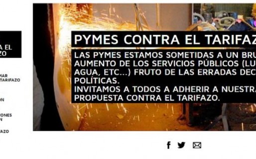 Pymes marcharán contra el tarifazo