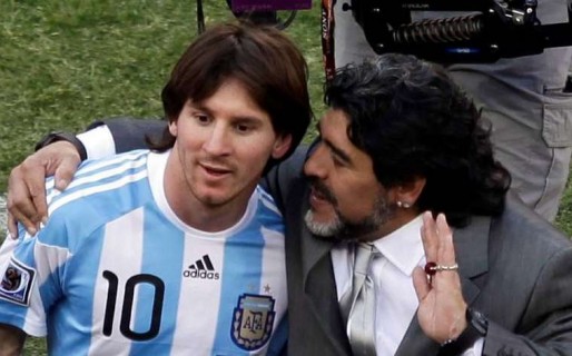 Para Maradona, Messi tiene que seguir en la Selección