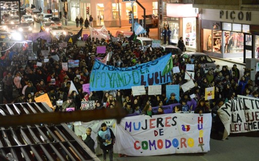 Las mujeres marcharon pidiendo la emergencia por violencia de género